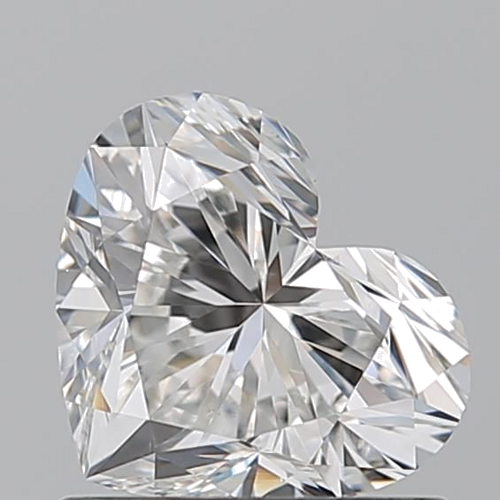 0.9 carat G-VS2 Natūralus Heart Deimantas (1)