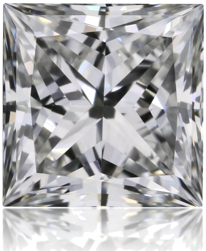 0.41 carat E-IF Natūralus Princess Deimantas (1)