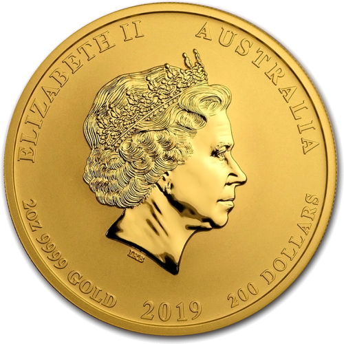 2 oz Год Свиньи (Lunar II) 2019 Австралия золотая монета (2)