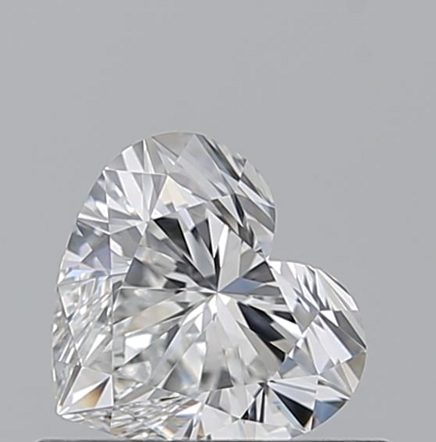 0.58 carat F-VVS1 Natūralus Heart Deimantas (1)
