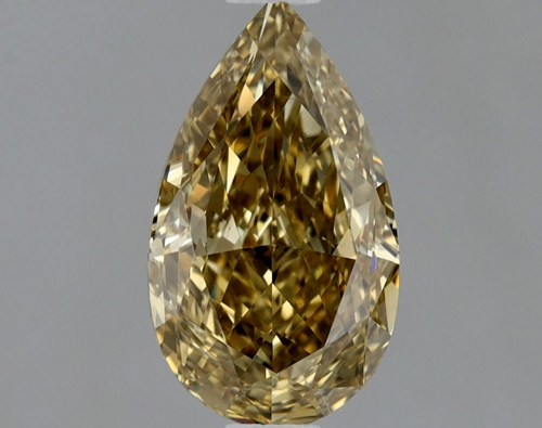 1.01 carat Fancy Deep Brownish Yellow-SI1 Natūralus Pear Deimantas (1)