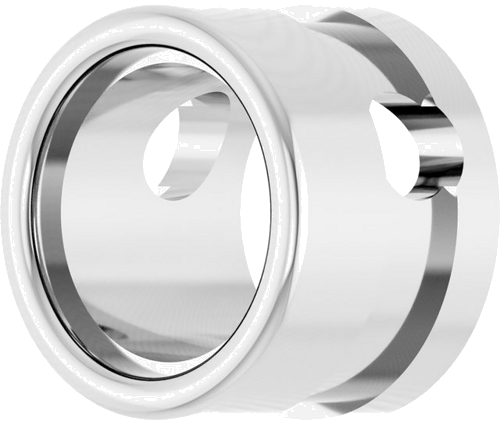 Pakabukas „Solitaire“ 950 Platinos Round 5.6mm (2)