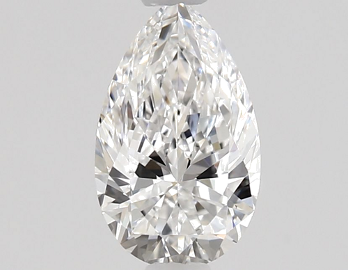 0.59 carat E-VVS2 Natūralus Pear Deimantas (1)