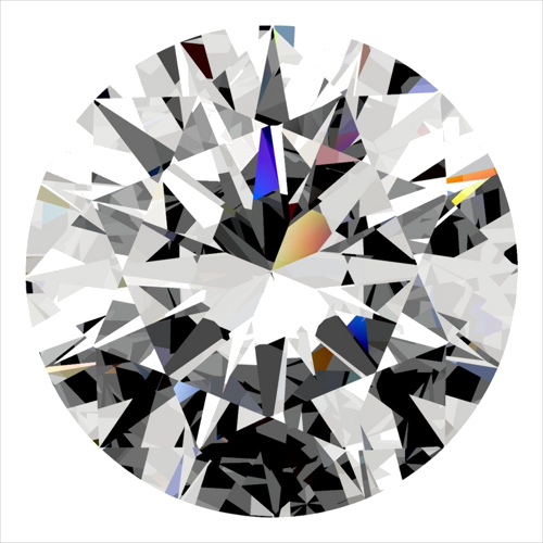 0.32 carat K-VVS1 Excellent cut Natūralus Round Deimantas (1)