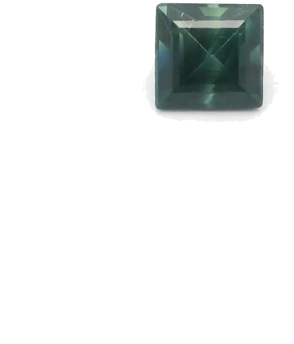 0.58 carat BLUE STEP cut Square Safyras (1)