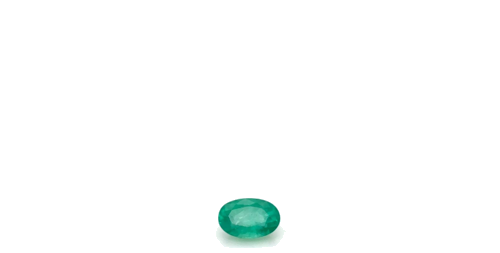 0.55 carat GREEN Oval Smaragdas (1)
