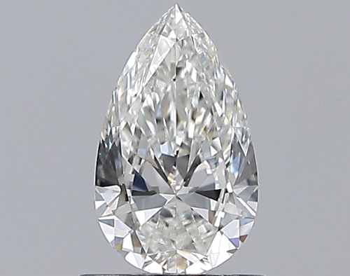 0.9 carat F-VS2 Natūralus Pear Deimantas (1)