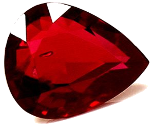0.67 carat RED Pear Rubinas (1)