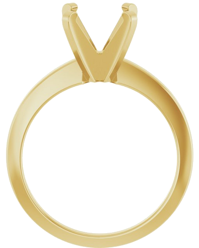 Sužadėtuvių Žiedas „Solitaire“ 585 Geltonojo Aukso Round 8mm (2)