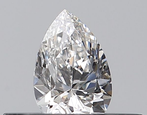 0.24 carat F-VVS1 Natūralus Pear Deimantas (1)