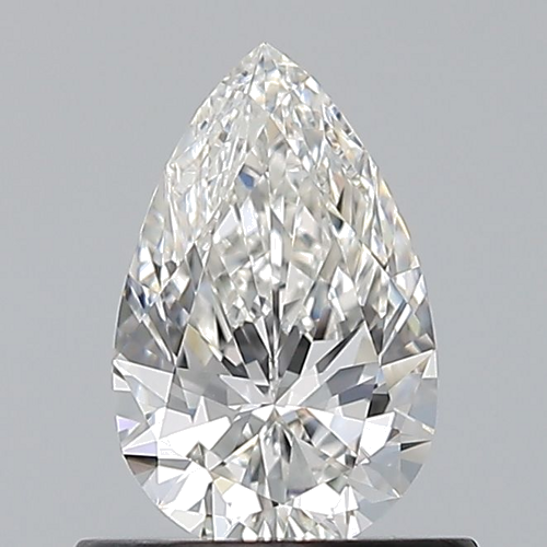 0.6 carat G-VVS2 Natūralus Pear Deimantas (1)