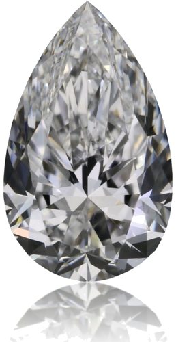 0.59 carat D-VS1 Natūralus Pear Deimantas (1)