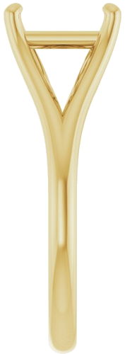 Sužadėtuvių Žiedas „Solitaire“ 10k yellow gold Square 7.5mm (4)