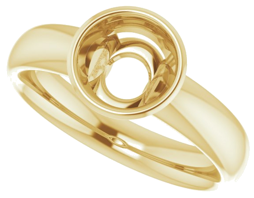 Sužadėtuvių Žiedas „Bezel-Set Solitaire“ 14k yellow gold Round 7mm (5)