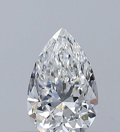 0.4 carat F-VS1 Natūralus Pear Deimantas (1)
