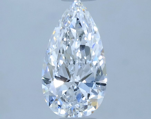 0.33 carat E-VVS1 Natūralus Pear Deimantas (1)