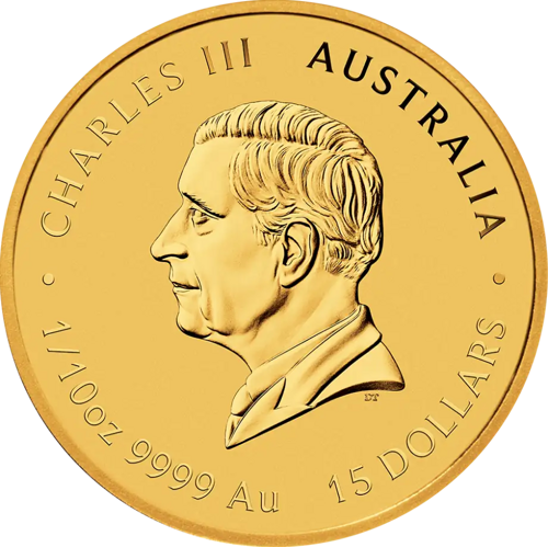 1/10 oz Kazas gads 2027 (Lunar III) Austrālijas zelta monēta (2)