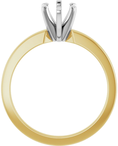 Sužadėtuvių Žiedas „Solitaire“ 14k yellow/white gold Marquise 10mm x 5mm (2)