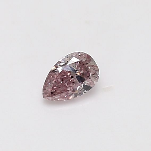 0.22 carat Fancy Pink-SI2 Natūralus Pear Deimantas (1)