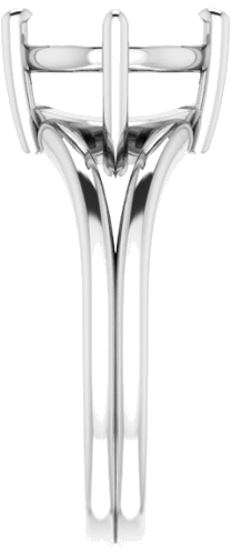 Sužadėtuvių Žiedas „Solitaire“ 14k white gold Oval 12mm x 10mm (4)