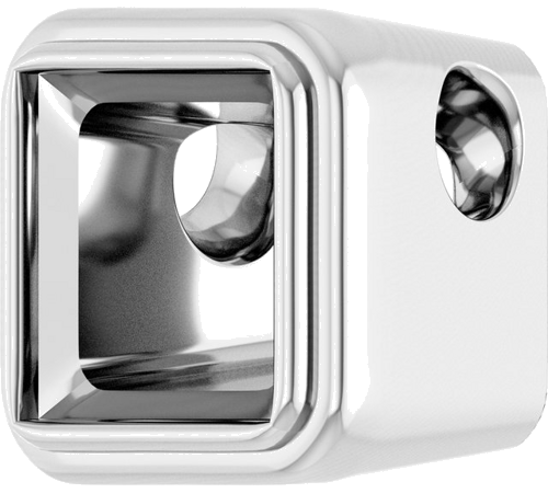 Pakabukas „Bezel-Set Solitaire“ 14k white gold Square 5mm (2)