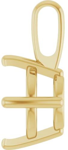 Pakabukas „Solitaire“ 14k yellow gold Round 8.5mm (3)