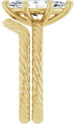 Sužadėtuvių Žiedas „Solitaire Rope“ 14k yellow gold Marquise 12mm x 6mm (9)