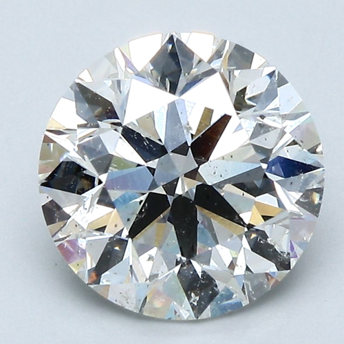 3.02 carat I-SI2 Excellent cut Natūralus Round Deimantas (1)
