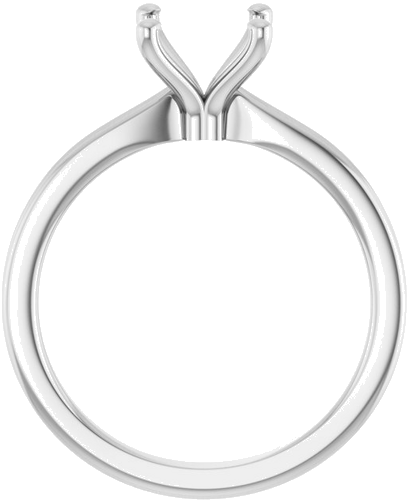 Sužadėtuvių Žiedas 14k white gold Round 7.4mm (2)