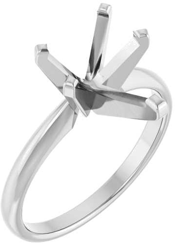Sužadėtuvių Žiedas „Solitaire“ 14k white gold Pear 11.5mm x 7.5mm (1)