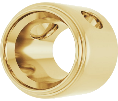 Pakabukas „Bezel-Set Solitaire“ 14k yellow gold Oval 9mm x 7mm (2)