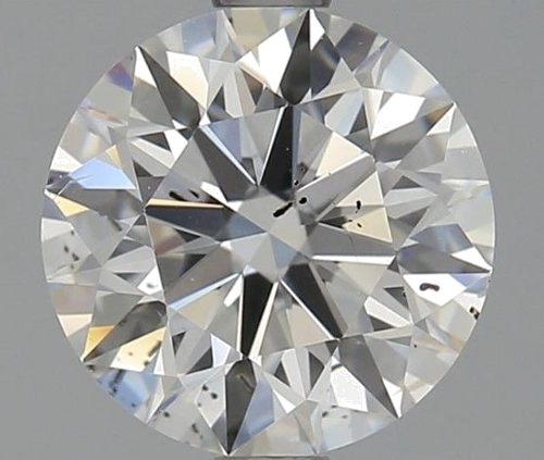 1.71 carat F-SI2 GD cut Natūralus Round Deimantas (1)