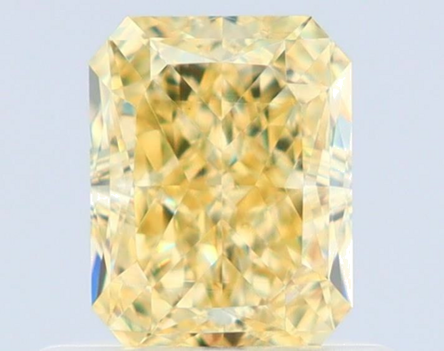 0.65 carat Fancy Yellow-VS1 Natūralus Radiant Deimantas (1)