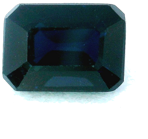 1.53 carat BLUE STEP cut Octagonal Safyras (1)