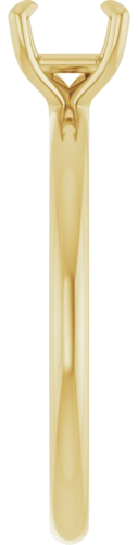 Sužadėtuvių Žiedas „Solitaire“ 14k yellow gold Asscher 5mm (4)
