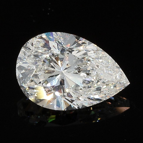 3.01 carat K-SI2 Natūralus Pear Deimantas (1)