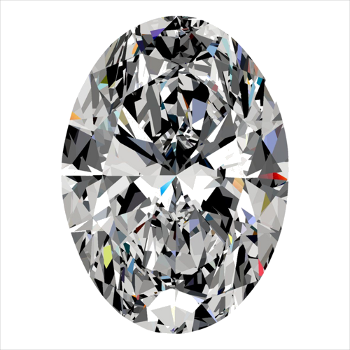 0.32 carat D-SI1 Natūralus Oval Deimantas (1)