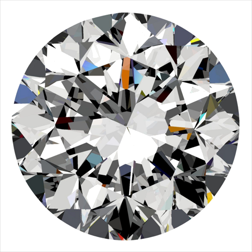 0.4 carat F-VS2 GD cut Natūralus Round Deimantas (1)