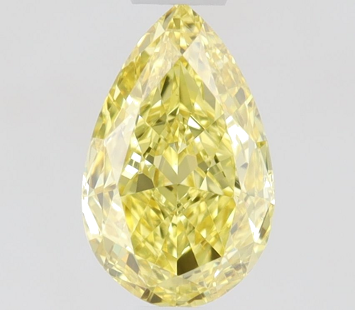 0.46 carat Fancy Vivid  Yellow-VS2 Natūralus Pear Deimantas (1)