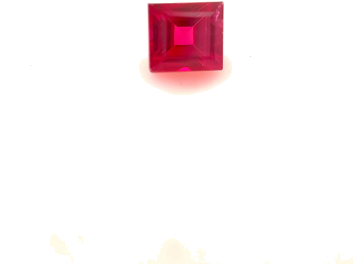 0.54 carat RED Square Rubinas (1)