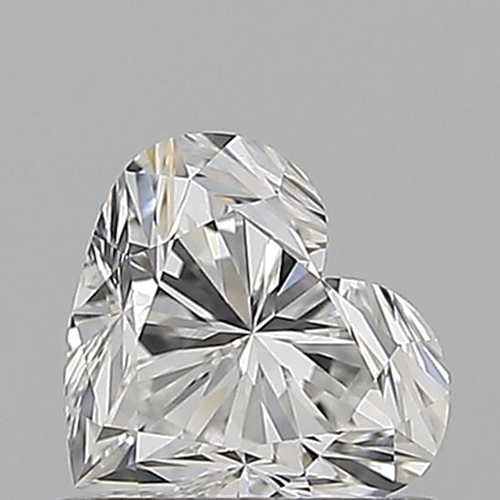 0.7 carat F-SI2 Natūralus Heart Deimantas (1)