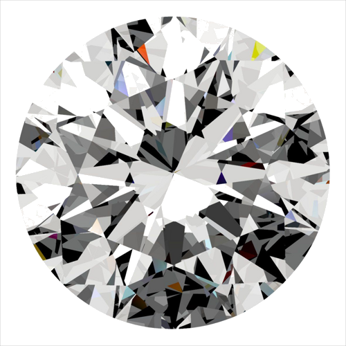 0.32 carat F-SI1 Excellent cut Natūralus Round Deimantas (1)