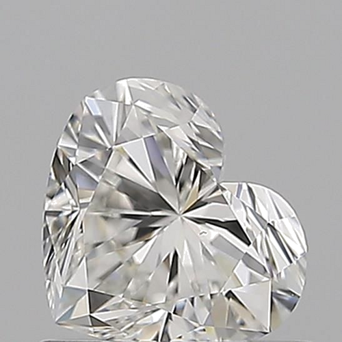0.71 carat F-VS2 Natūralus Heart Deimantas (1)