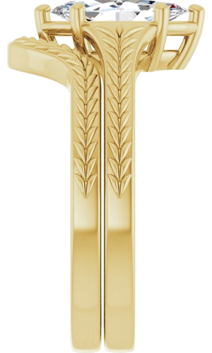 Sužadėtuvių Žiedas „Solitaire“ 14k yellow gold Marquise 9.5mm x 5mm (9)