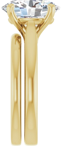 Sužadėtuvių Žiedas 14k yellow gold Oval 11mm x 9mm (9)