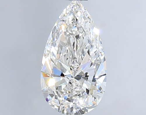 0.9 carat D-VS1 Natūralus Pear Deimantas (1)
