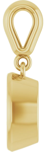 Pakabukas „Bezel-Set“ 585 Geltonojo Aukso Oval 8mm x 6mm (3)