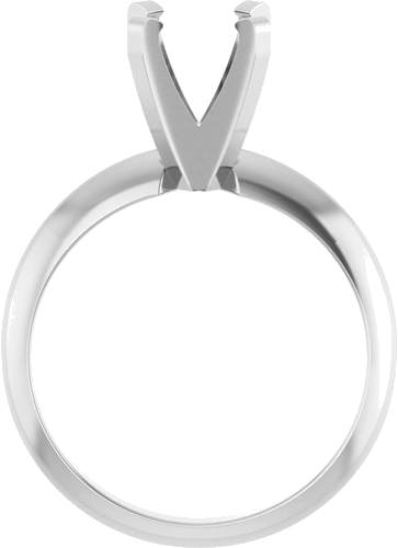 Sužadėtuvių Žiedas „Lightweight Solitaire“ 14k white gold Square 5mm (2)
