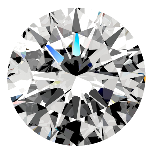0.4 carat H-VS2 Very Good cut Natūralus Round Deimantas (1)