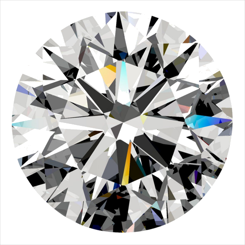 0.35 carat F-VVS2 Excellent cut Natūralus Round Deimantas (1)